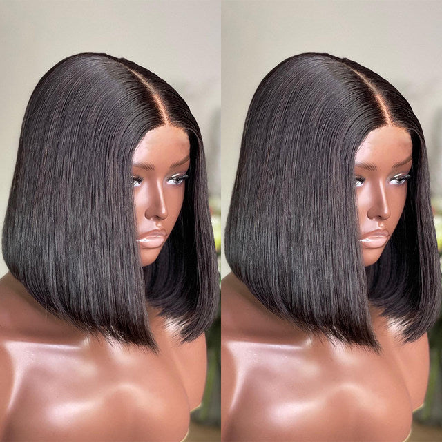 13x4 Straight BOB Wig Short Human Hair Lace Fontal Wigs