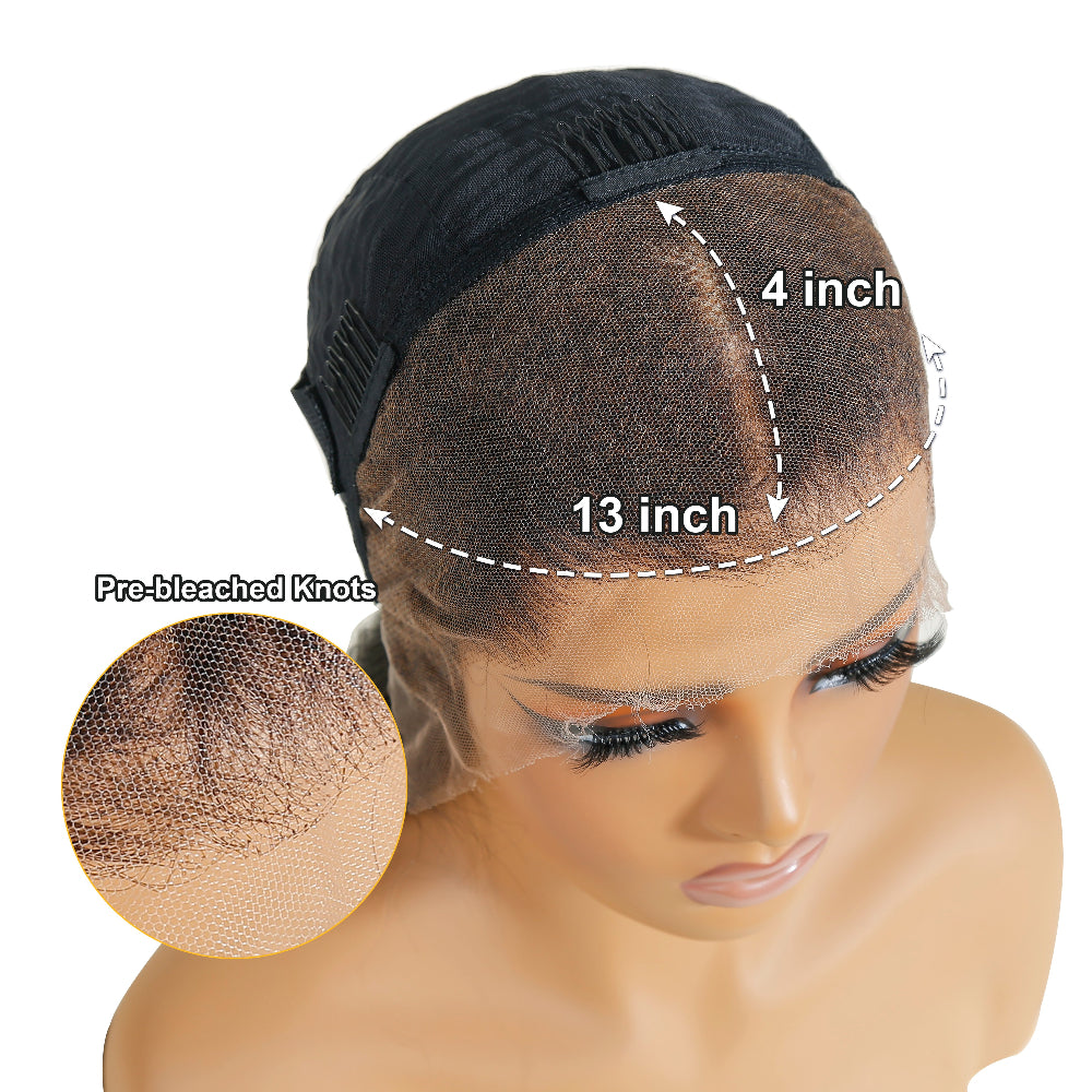 13x4 HD  Raw Body Wave Human Hair Frontal Wig