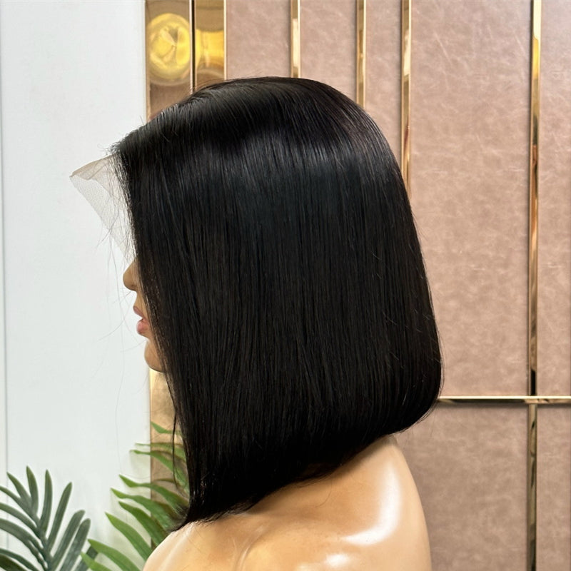 13x4 Straight BOB Wig Short Human Hair Lace Fontal Wigs